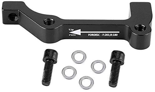 VGEBY1 Adattatore Pinza Freno a Disco, Supporto Pinza Pinza Montante PM A-F180 IS B-F203 / R180 (2 Viti + 4 rondelle) (B-F203/R180-Nero)