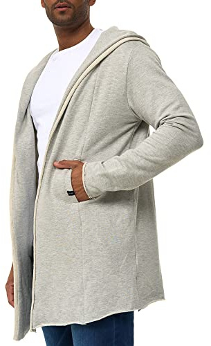 Indicode Herren Brekstad Oversize Sweatjacke aus Baumwolle mit Kapuze