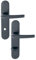 HOPPE AG EHA88012 Ensemble san Diego Petite Plaque-Modele : Condamnation-Teinte : Noir 9714-HOPPE