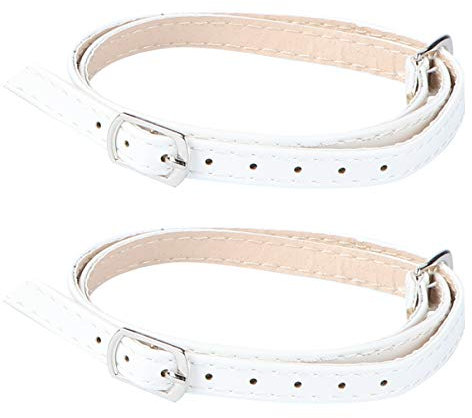 Sangles De Chaussures À Talons Hauts Antidérapantes En Pu Pour Femmes Lanières Amovibles Blanches Accessoires Élégants Et Pratiques Pour Un Confort Optimal