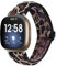 GIMart Kompatibel mit Fitbit Versa 3 Armband für Damen und Herren, gewebtes Nylongewebe, Ersatz-Sportarmband, Armband für Fitbit Sense/Versa 3 Smartwatch, klein und groß (Leopard)