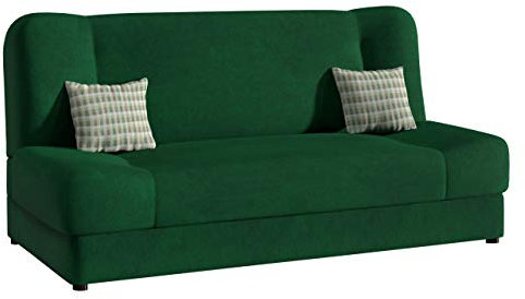 Mirjan24 Schlafsofa Jonas, Sofa mit Bettkasten und Schlaffunktion, Bettsofa, Dauerschläfer-Sofa, Schlafcouch, Materialmix, Couch vom Hersteller (Uttario Ve. 2951 + Uttario Ve. 2951 + Senegal 823)