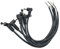 6 x 5,5 mm x 2,5 mm 90 Grad rechtwinkliger Gleichstromstecker auf blankem Draht für CCTV DC Netzteil-Kabel.