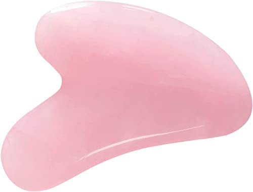 Mina Heal Rose Quartz Gua Sha Massaggiatori per il viso per il lifting del viso Raschiatura Anti-rughe Anti-invecchiamento della pelle Detox e ringiovanimento