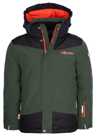 Trollkids Kids Norefjell Jacket 152, Forest Green
