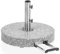 Kettler Easy Stand Schirmständer für Kettler Stockschirme – Granit Sonnenschirmständer 55 kg – Schirmständer mit Rollen und Zuggriff – grau …