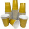 Vitavalley 100x Goldene Plastikbecher (16oz. - ca. 473ml) - 100 robuste & wiederverwendbare Partybecher in gold - ideal für Deine Feier