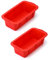 QWORK® 2 Pcs Bread Baking Pan Silicone, Silicon Cake Mould, Silicone Non Stick Baking Tray, 25x13x7cm, for DIY Bread, Toast, Cakes