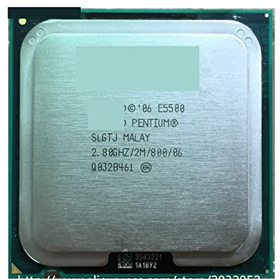 informatico E5500 Desktop Intel Pentium Cpu E5500 2.8GHz 2MB/ Processore LGA 775 Pezzi graffiati Accessori