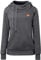 Cassiecy Hoodie Damen Winter Langarm Stehkragen Kapuzenpullover Warme Casual Pullover Hoody mit Kapuze（Dunkelgrau, XL