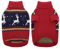 KONVINIT Hundepullover Weihnachten Winter Warmer Hunde Weihnachtspullover Rentier Haustierpullover Kleine Mittelgroße Hunde,Ideal für Welpe,Katze,Hund,Weihnachten,red L