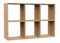 3xeliving Bücherschrank 2X3, Bücherregal, Würfelregal, Standregal in Artisan Eiche (B:110cm x H:75cm x T:30cm)