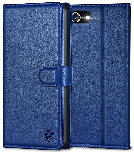 Handyhülle für iPhone SE 2022/2020 Hülle iPhone 7 / iPhone 8 Hülle Leder Klapphülle Brieftasche Kartenfach Ständer Magnet Handytasche Case Schutzhülle für iPhone SE 2022 5G/ SE 2020/8 / 7 - Royalblau
