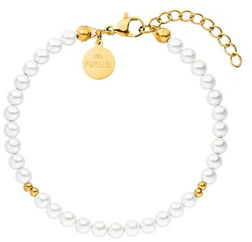 Purelei® Finesse Armband (Gold) – Elegantes, verspieltes Damen Armband – Edelstahl – Verstellbare Länge 16-19 cm – Hawaiianisch inspiriert & wasserfest