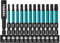 Torx Bit Set Lang Hakkin 12 Stück 55 mm Torx Schraubendreher Set Bits Set Bitsatz für Akkuschrauber 1/4 Magnetische Bits S2 Bitsatz Lang mit Bit Verlängerung T10 T15 T20 T25 T27 T30 T40