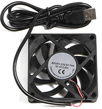 Ranuw 1Pack 70mm USB Fan 5V Brushless Cooling Fans For PC Computer Case For Radiator Ventilation Usb Cooling Fan Quiet