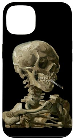 Vincent van Gogh Skull of a Skeleton with Burning Cigarette Case for iPhone 13