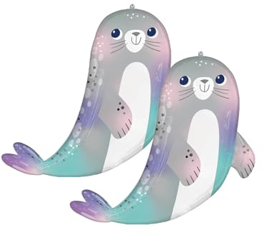 Set of 2 Under the Sea Seal Jumbo 30 Foil Party Balloons