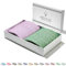 MEVLYS Strandtuch Hamamtuch [2er Set] Saunatuch Saunahandtuch groß 100x180 Duschtuch Strandhandtuch Picknickdecke Yogatuch Baumwolle Extra Leicht Damen&Herren (Helllila/Pastellgrün)