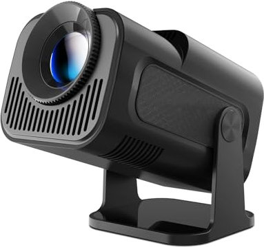 Alwtniet HY320pro Proyector, Portátil Proyector 4K 1080P con WiFi y BT 5.0, Android TV Smart Projrctor Auto Keystone, Giratorio 180°, proyectores de vídeo para Exteriores para teléfono/TV Stick