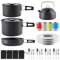 Camping Kochgeschirr Set Kochgeschirr Kochset Töpfen Aluminium, Camping Topf Outdoor Geschirr 4 Personen, Camping Geschirr Set 4 Personen, Camping Geschirr Campingtopf