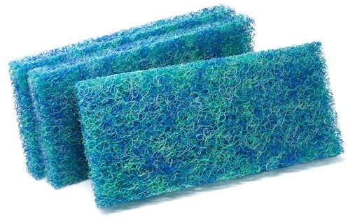 VIALIA Japanmatten 3er Set in blau, Ersatzteil für CBF-350 Kammerfilter, Biomatte zur groben Filterung, 43x22x3,5 cm, hohe Wasserdurchlaufmenge, einfache Reinigung