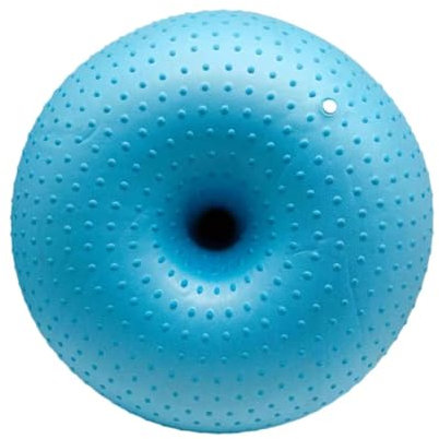 Harilla Gymnastikball, Donut-Ball, Flexible Sitzgelegenheit, aufblasbarer, Dicker Yoga-Ball, Fitness-Ball für Pilates, Yoga-Workouts, Core-Training, Blau