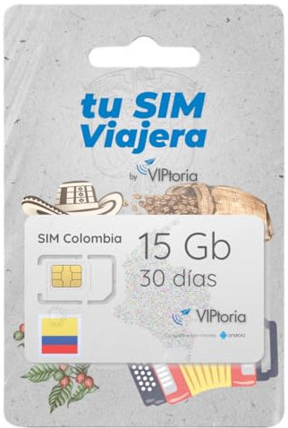 tusimviajera.com - Tarjeta SIM para Viajeros - Colombia - 25 GB x 30 días