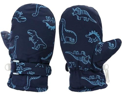 iNelihoo Kinder Skihandschuhe 2-8 Jahre Winddicht Wasserdicht Winterhandschue Winter Warm Fäustlinge Fleece Skifahren Snowboard Reiten Laufen Handschuhe Kinderhandschuhe für Mädchen Jungen