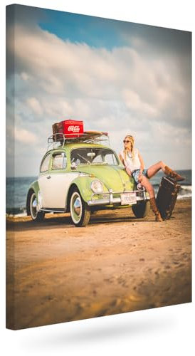 colorland. Leinwand Bilder mit eigenen Fotos 40x50 (Hochformat) personalisiert Bild Leinwandbild personalisiert Kunstdruck Personalisierbares Geschenk