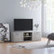 CCCINER TV-Schrank Betongrau 120x34x37 cm Holzwerkstoff,Schlichter Fernsehschrank mit Aufbewahrung Betonoptik für Wohnzimmer TV-Bänke, TV-Möbel