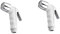 Uonlytech 2 Pz Bidè spruzzatore lavello bagno accessori bagnetto da doccia Lavare auto accessori per bagno lavabo cucina cleaning delicati accessori da bagno testina spray per wc AbS bianca