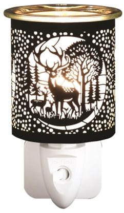 Aroma Black & Gold Deer Family Plug In Wax Melt Warmer
