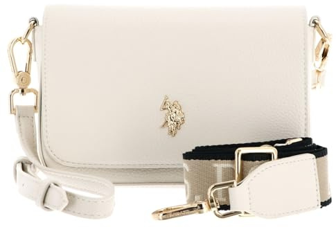 U.S. Polo Assn. Mansion Flap Crossbody Bag Cream White