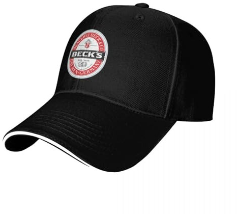 UOARQAUJ Beck Bier Logo Lokale Bierbrauerei Logo Baseball Cap Hut Baseball Cap Wintermützen für Männer Herren Damen