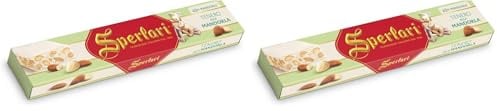 Sperlari - Touron Tendre, Nougat Tendre aux Amandes, Sans Gluten - 250 gr (Lot de 2)