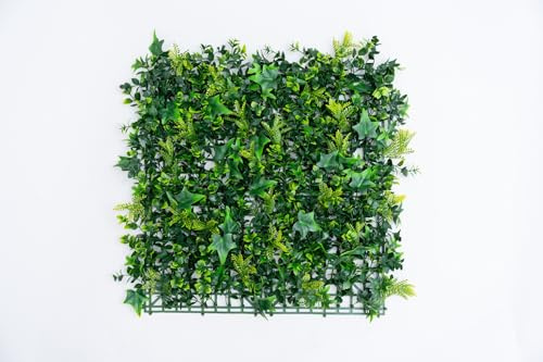 XBrand 12 Pack 20 Artificial Boxwood Hedge Mats, Faux Greenery Privacy Wall Panels for Indoor Outdoor Wall Décor