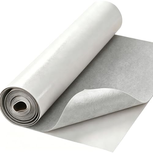 Feutre Autocollant 2 mm, 40 x 220 cm - Gris Clair - pour Bricolage, sous-Verre, Voiture, Cadre Photo, chaises, Meubles - Épaisseur 2 mm