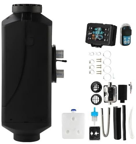 Calentador Coche Calentador Diésel De 8000 W, 12 V/24 V, Ventiladores De Calefacción, Bajo Nivel De Ruido, Calefacción Autónoma,Motor Con Ventilador Para Invierno Calentador de Combustible(24V 8KW)