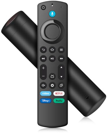Telecomando vocale di ricambio adatto per Smart TV Stick Fire (HD/Lite/2a/3a generazione/4K/4K Max), per Insignia/Toshiba/Pioneer/Omni QLED Series Fire Smart TV con controller vocale