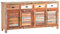 Woodkings® Sideboard Wakefield 4tür, recyceltes Massivholz antik, Anrichte Vintage, Design Kommode 4 Schub, Exclusiv, günstig,180cm