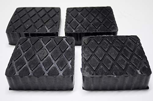 FILAVERSE Gummiauflage 120x120x35mm - KIT mit 4 gummiklotz für Kfz Hebebühnen. Abmessungen des Gummiklotzes