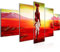 Runa Art - Bilder Afrika Massai 200 x 100 cm 5 Teilig XXL Wanddekoration Design Bunt 001651a