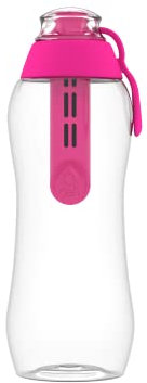 DAFI Sport-Wasserflasche mit Filter, Pink, 284 ml, persönliche wiederverwendbare Wasserflasche, Rucksack-Filter-Ersatz