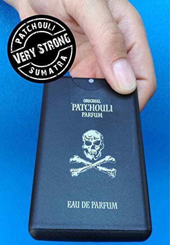 Patchouli + Muy fuerte Sumatra- Nuevo 20ml Atomizador de bolsillo - Negro
