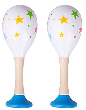 Bigjigs Spielzeug Holz Junior Maracas - Musikinstrumente Kinder