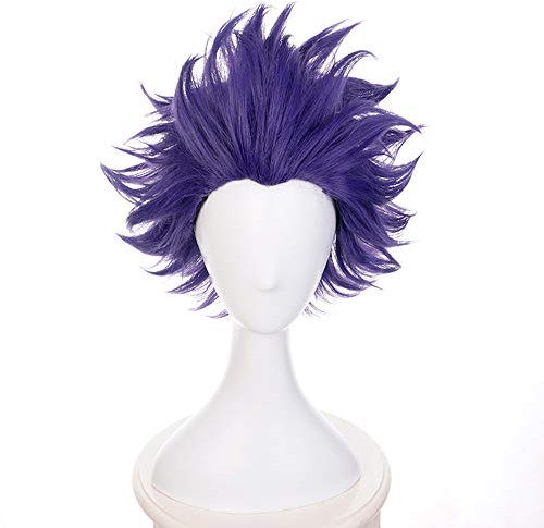 OSIAS Anime Cosplay Perücke, Halloween Perücke, mit kostenlosem Perückenständer(Shinso Hitoshi)