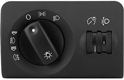 KIMISS Interruptor de faros, interruptor de lámpara antiniebla para coche para 1997-2005 V10730011 4B1941531F 4B1941531F5PR