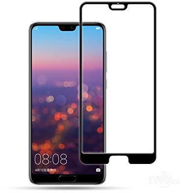 YHMC AYHC AYDD 0.33mm 9h 2.5D Pellicola in Vetro temperato a Colla Full per Huawei P20 PRO (Nero)