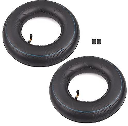4.00/3.50-6 350/400-6 3.50-6 4.00-6 4.10-6 Inner Tube(2 Pack) with TR87 Angled Valve Stem Replacement for Hand Trucks Lawn Mowers Yard Trailers Wheelbarrows